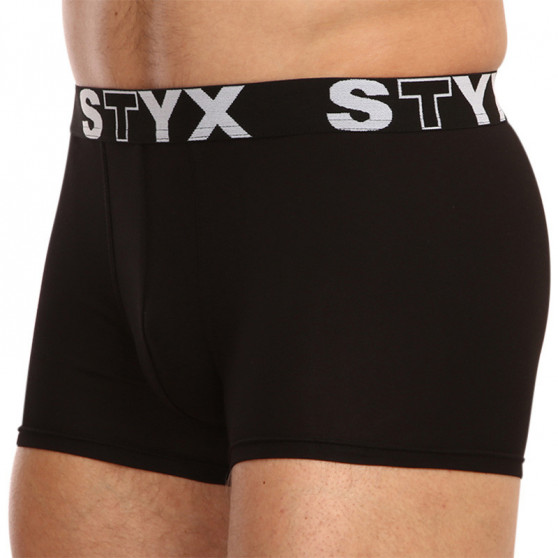 3PACK Styx miesten bokserit shortsit urheilu elastinen musta (G9606060)