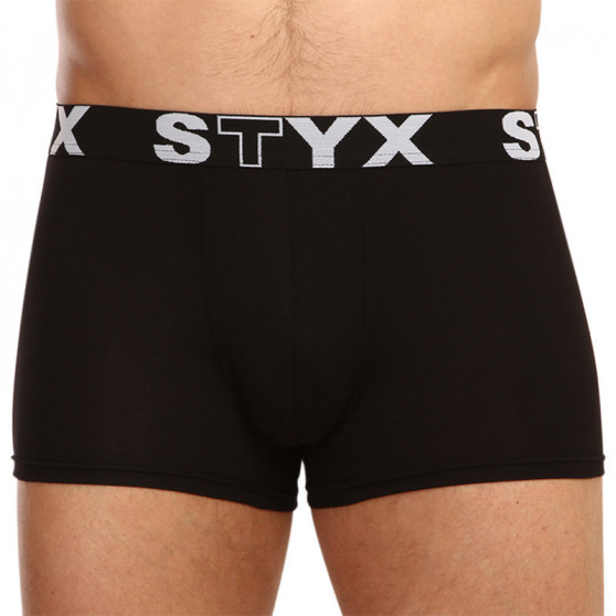 3PACK Styx miesten bokserit shortsit urheilu elastinen musta (G9606060)