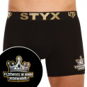 Styx Miesten bokserit / KTV long sport elastic black - musta elastinen - musta elastinen (UTCK960)