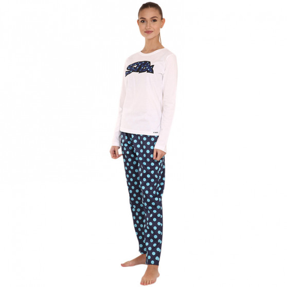 Styx Naisten pyjama polka dots (PDD1053)