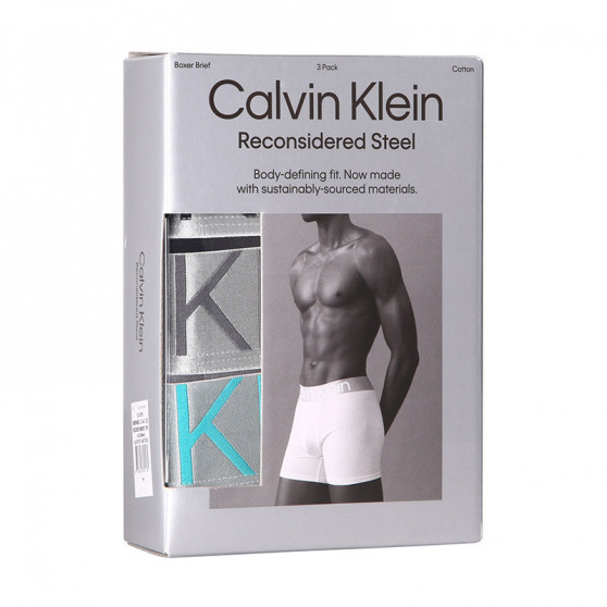 3PACK Calvin Klein miesten bokserit moniväriset shortsit moniväriset (NB3131A-13C)