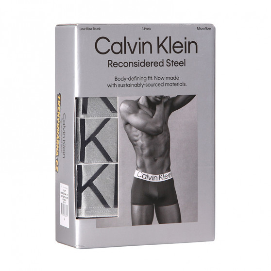 3PACK Calvin Klein miesten bokserit mustat (NB3074A-7V1)