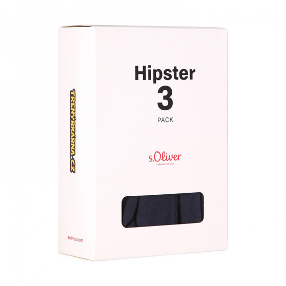 3PACK miesten bokserit S.Oliver tummansiniset bokserit (JH-34H-18617715)