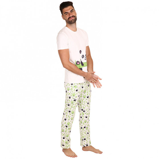 Dedoles Iloinen miesten pyjama Panda ja bambu (D-M-SW-MP-C-C-1443)