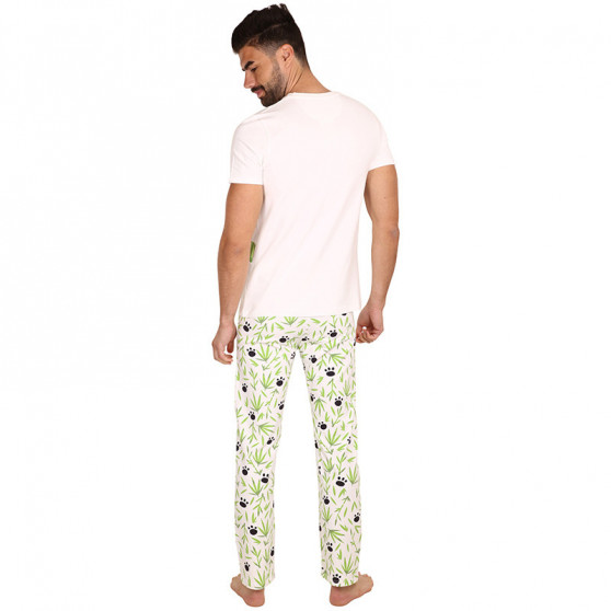 Dedoles Iloinen miesten pyjama Panda ja bambu (D-M-SW-MP-C-C-1443)