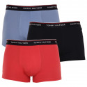 3PACK Tommy Hilfiger miesten bokserit moniväriset shortsit moniväriset (1U87903842 0TU)