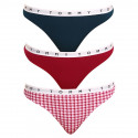 3PACK Tommy Hilfiger naisten stringit moniväriset (UW0UW02521 0XR)