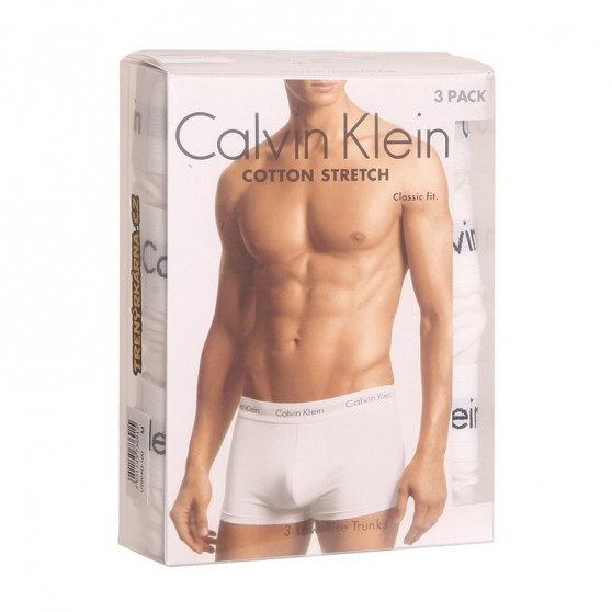 3PACK Calvin Klein miesten bokserit valkoiset (U2664G-100)