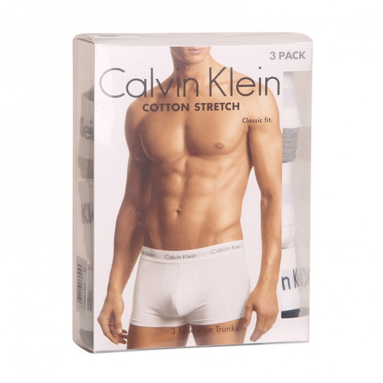 3PACK Calvin Klein miesten bokserit moniväriset shortsit moniväriset (U2664G-998)