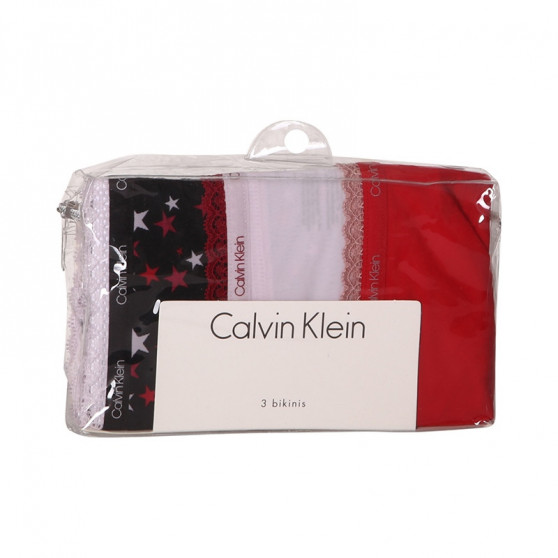 3PACK Calvin Klein naisten pikkuhousut moniväriset (QD3804E-W4Z)