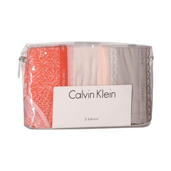 3PACK Calvin Klein naisten pikkuhousut moniväriset (QD3804E-13Z)