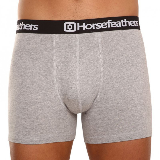 3PACK Horsefeathers Miesten bokserit Dynasty heather grey (AM067C)