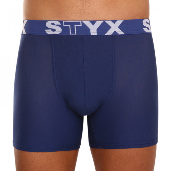 3PACK Styx miesten bokserit shortsit pitkät urheilu joustava sininen (U9676869)