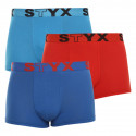 3PACK Styx miesten boxershortsit urheilu elastinen monivärinen monivärinen (G9676964)