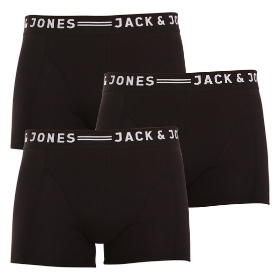 3PACK Jack and Jones miesten bokserit mustat (12081832 - black/black)