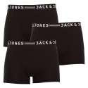 3PACK Jack and Jones miesten bokserit mustat (12081832 - black/black)