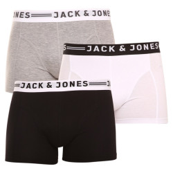 3PACK Jack and Jones miesten bokserit moniväriset shortsit moniväriset (12081832 - light grey)