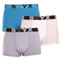 3PACK Styx miesten boxershortsit urheilu elastinen monivärinen monivärinen (G969106167)