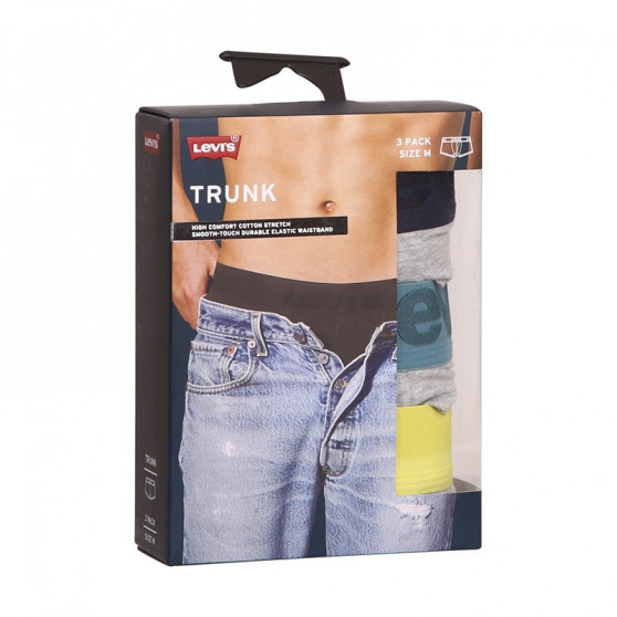 3PACK Levis miesten bokserit harmaat (905042001 015)