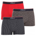 3PACK miesten bokserit S.Oliver moniväriset shortsit S.Oliver monivärinen (JH-35B-35256441)