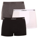 3PACK miesten bokserit S.Oliver moniväriset shortsit S.Oliver monivärinen (JH-34B-23757453)