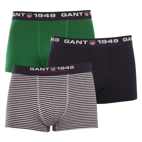 3PACK Gant miesten bokserit moniväriset shortsit moniväriset (902213053-094)