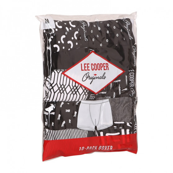 10PACK Lee Cooper miesten bokserit moniväriset shortsit moniväriset (LCUBOX10P0102-1440169)