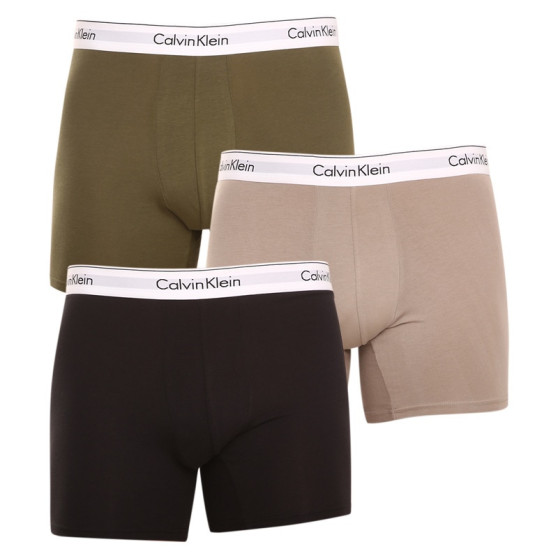 3PACK Calvin Klein miesten bokserit moniväriset shortsit moniväriset (NB2381A-67A)