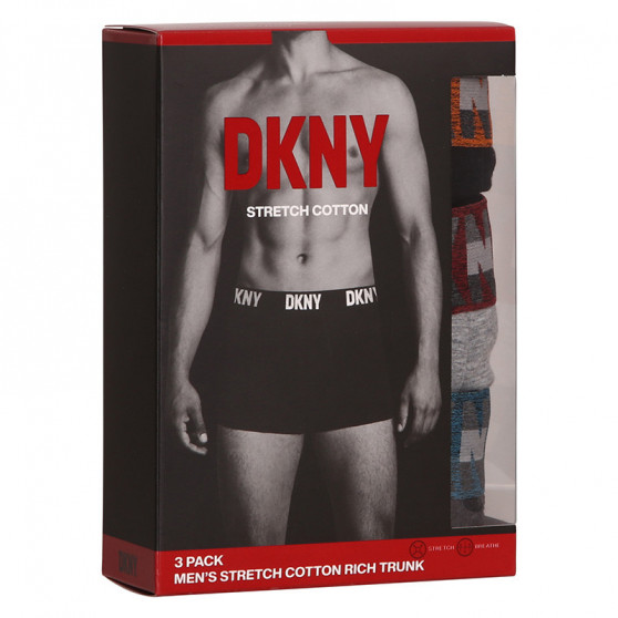 3PACK DKNY Miesten bokserit Bellevue moniväriset bokserit (U5_6654_DKY_3PKA)