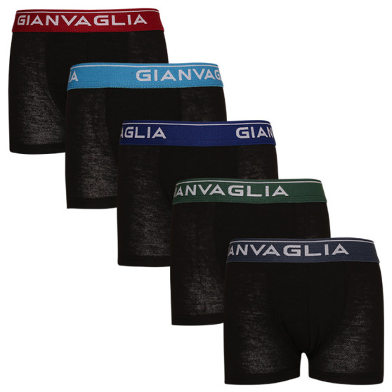 5PACK Gianvaglia lasten bokserit mustat (026)