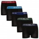 5PACK Gianvaglia lasten bokserit mustat (026)