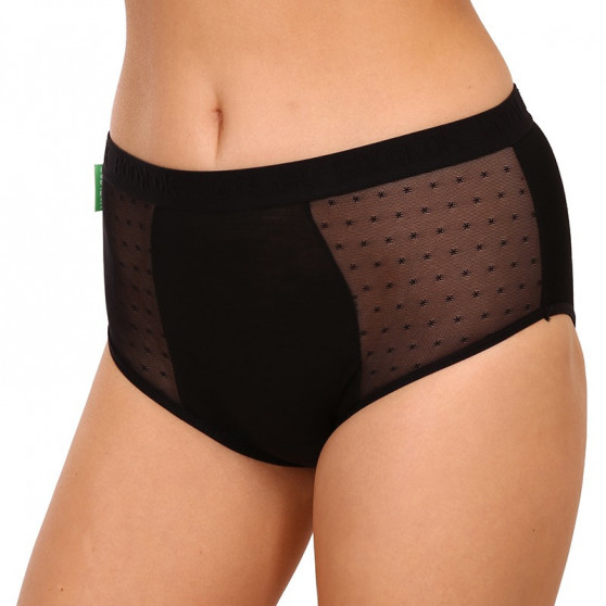 Bodylok Kuukautispöksyt Bamboo Hi-Waist Black Medium Kuukautiset Menstruaatio (BD22044)