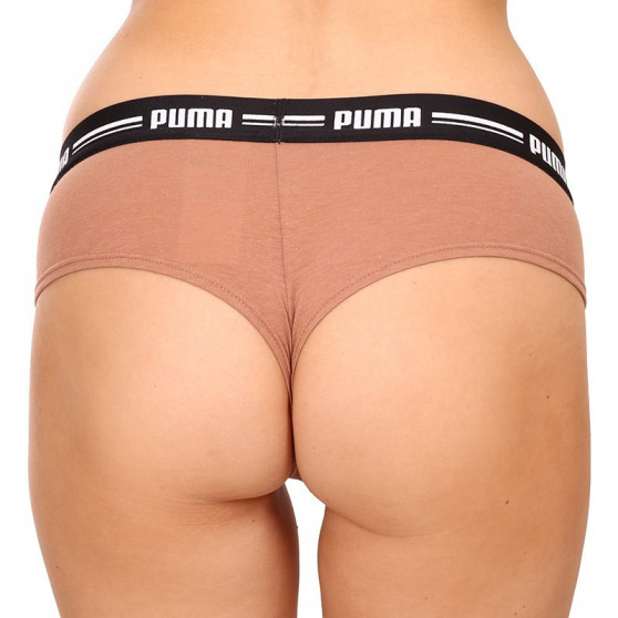 2PACK Puma naisten brasilialaiset pikkuhousut ruskeat (603043001 010)