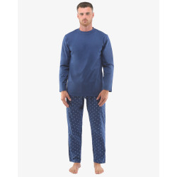 Gino Miesten pyjama oversized sininen (79129)