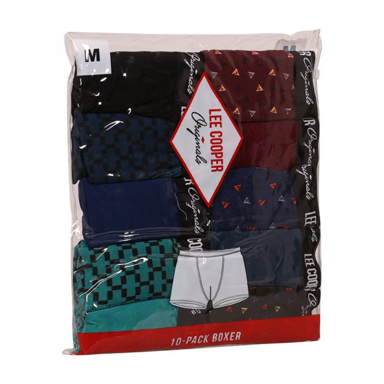 10PACK Lee Cooper miesten bokserit moniväriset shortsit moniväriset (LCUBOX10P0105-1769864)