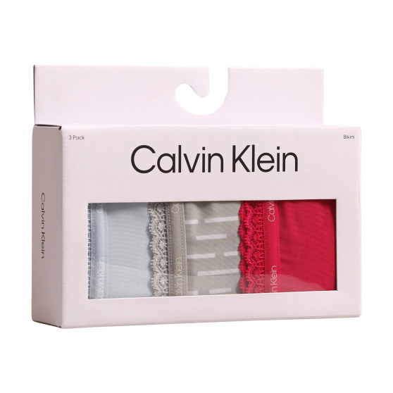 3PACK Calvin Klein naisten pikkuhousut moniväriset (QD3804E-6VW)