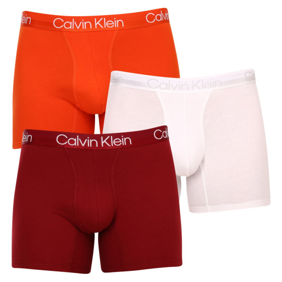 3PACK Calvin Klein miesten bokserit moniväriset shortsit moniväriset (NB2971A-6IN)