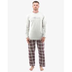 Gino Miesten pyjama oversized monivärinen (79133-LxGDCF)