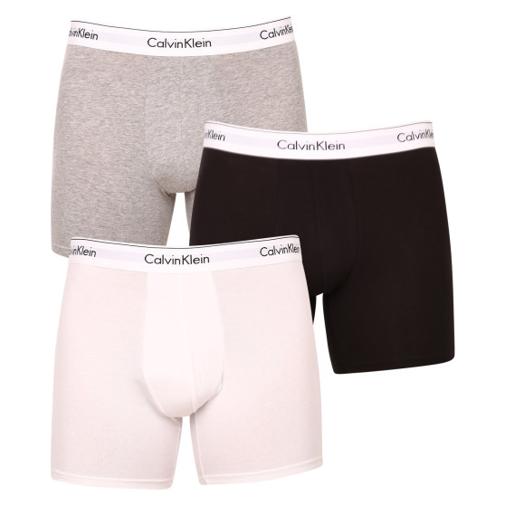 3PACK Calvin Klein miesten bokserit moniväriset shortsit moniväriset (NB2381A-MP1)