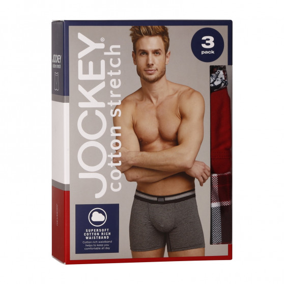 3PACK Jockey miesten bokserit moniväriset shortsit moniväriset (17301733 313)