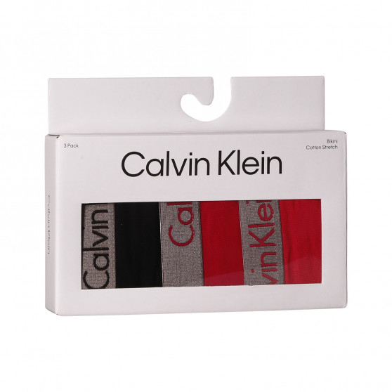 3PACK Calvin Klein naisten pikkuhousut moniväriset (QD3561E-6VS)