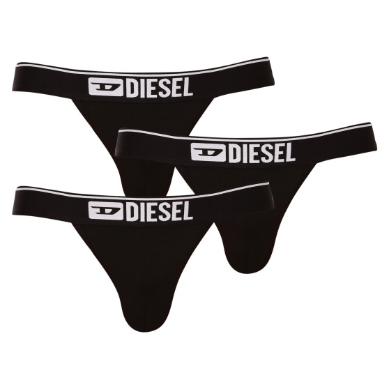 3PACK Diesel miesten jocks mustat (00SH9I-0GDAC-E4101)