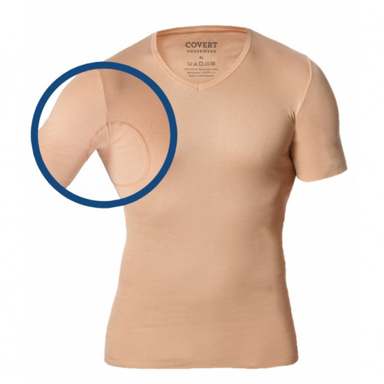 Covert Miesten näkymätön T-paita beige (145685-410)