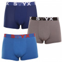 3PACK Styx miesten boxershortsit urheilu elastinen monivärinen monivärinen (G9676863)