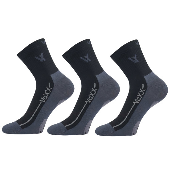 3PACK VoXX sukat mustat (Barefootan-black)