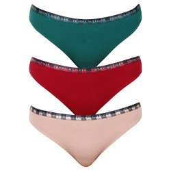 3PACK Tommy Hilfiger naisten pikkuhousut moniväriset (UW0UW02828 0WQ)