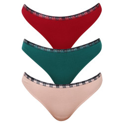 3PACK Tommy Hilfiger naisten stringit moniväriset (UW0UW03921 0WQ)