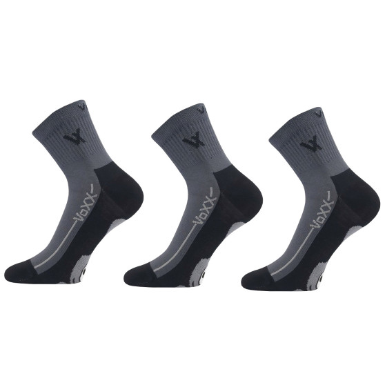 3PACK VoXX sukat tummanharmaat (Barefootan-darkgrey)