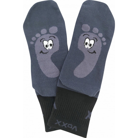 3PACK VoXX sukat tummanharmaat (Barefootan-darkgrey)