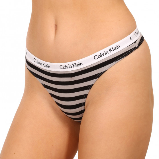 3PACK Calvin Klein naisten stringit ylimitoitettu monivärinen monivärinen (QD3800E-658)